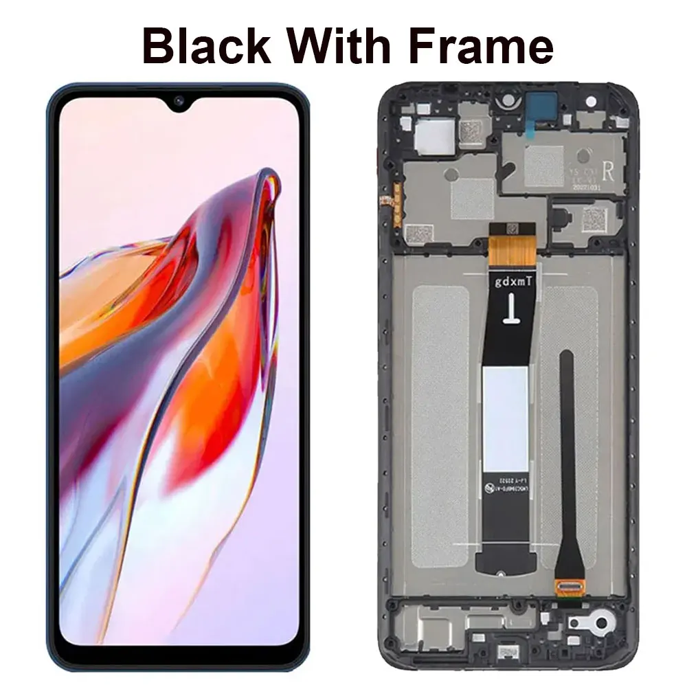 6.71“ For Xiaomi Redmi 12C LCD Display With Frame Touch Sensor Digiziter Assembly For Xiaomi Redmi12C LCD Screen Replacement