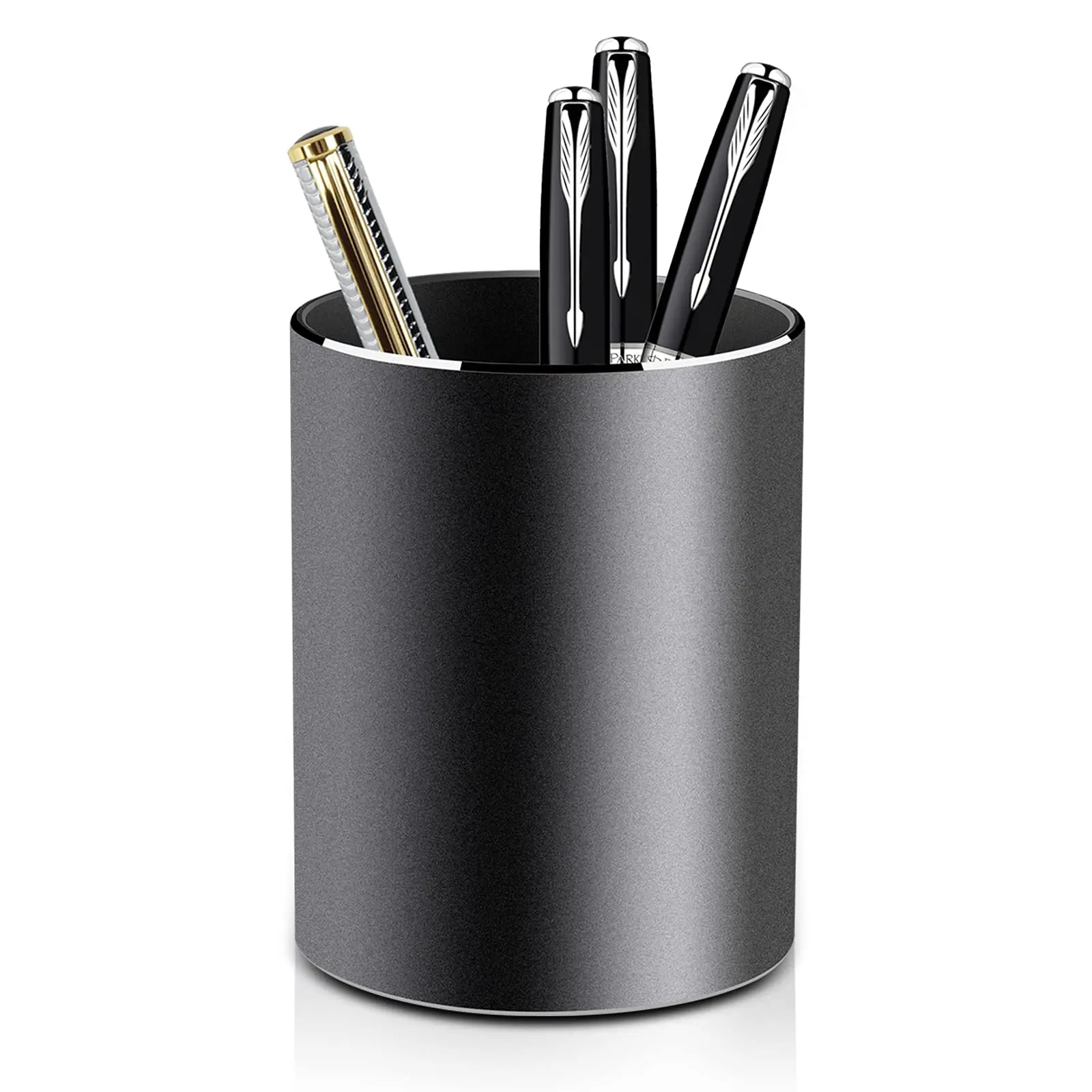 Metal Pencil And Pen Holder Vaydeer Round Aluminum Desktop Organizer And Cup Storage Box JJ1885IY