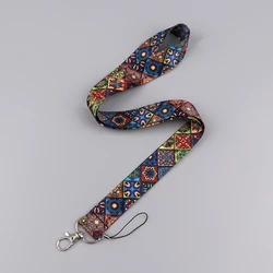Bohemian Style Lanyards for Keys ID Card Gym Phone Straps USB Badge Holder DIY Hang Rope Vintage Neck Straps Anti-lost Lanyard