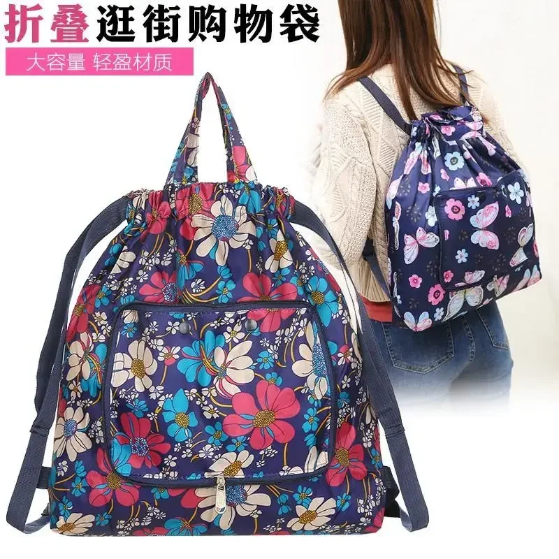 Creative Environmental Storage Bag Handbag Fish / Strawberry Foldable Shopping Bags Reusable Folding Grocery Nylon eco tote Bag