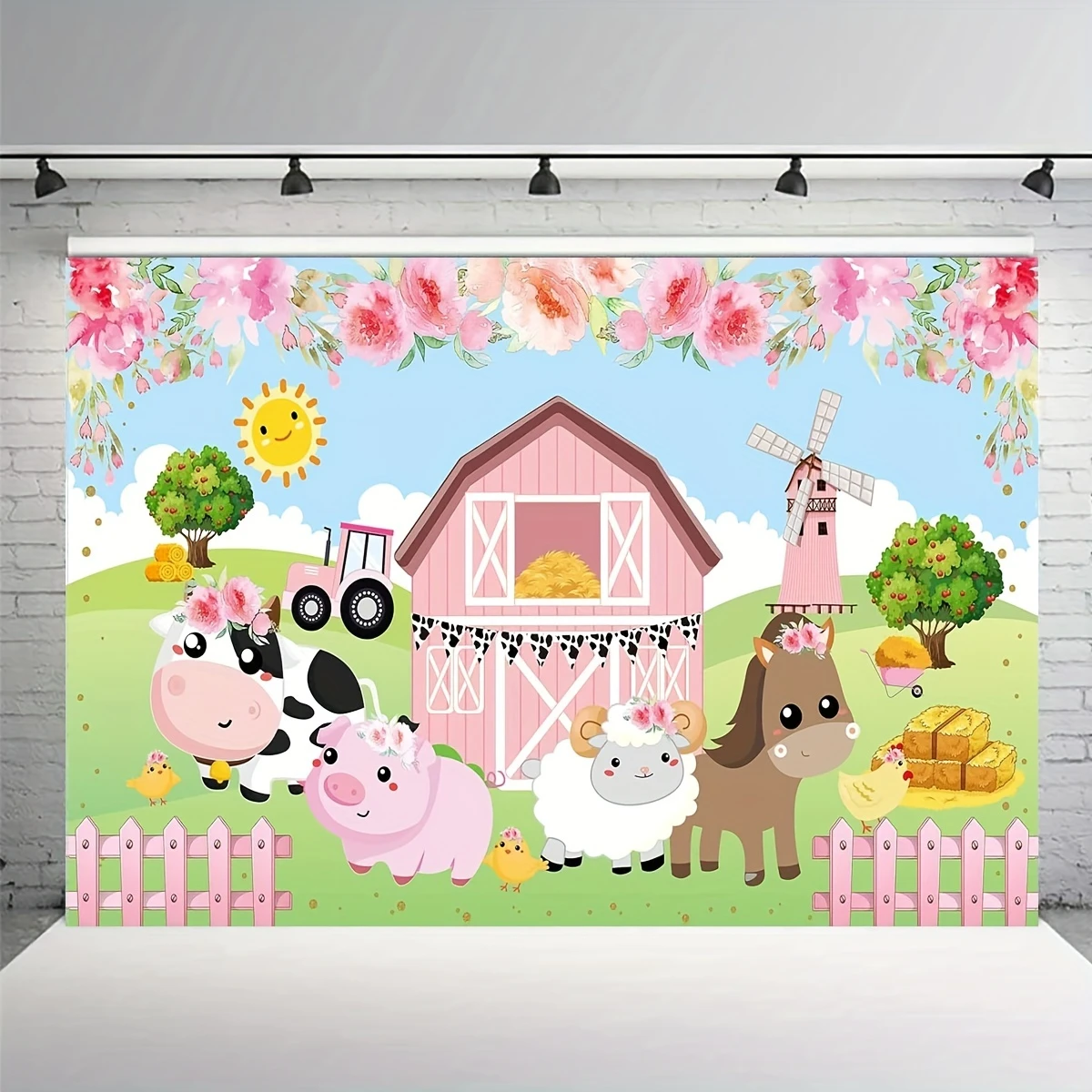 Farm Animal Party Dekoration Banner Geburtstags feier liefert Hintergrund Foto Booth Banner Dekoration