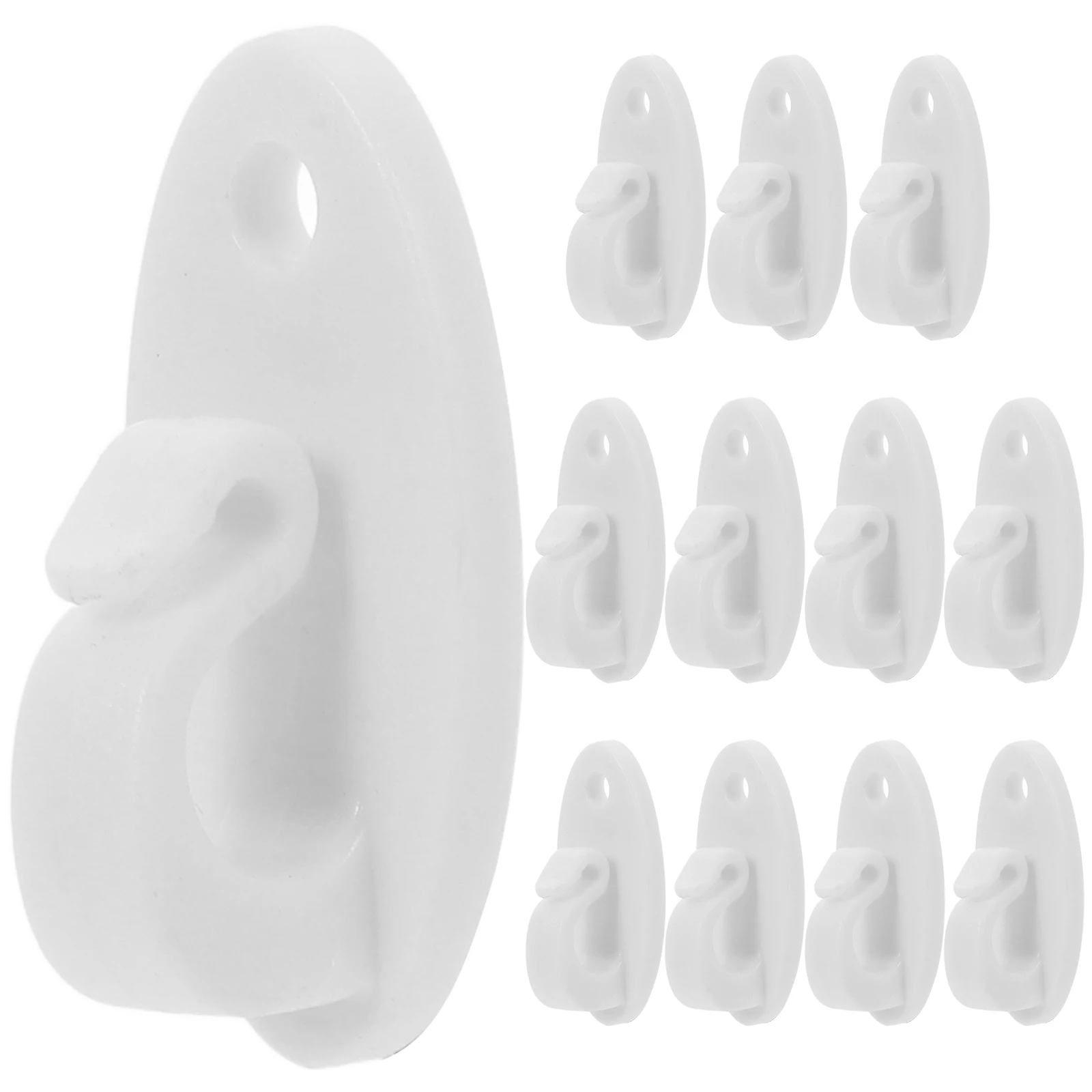 

12 Pcs Plastic String Light Clips Hooks for Plants String Lights Plastic Hangers Screw In Design Versatile Use Strong Stability