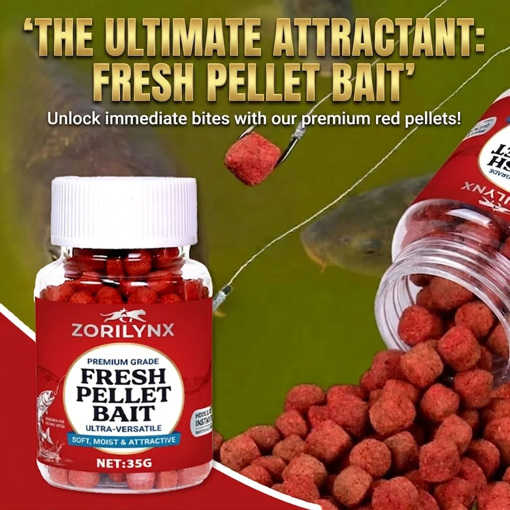 35G Fresh Pellet Fishing Bait Soft Moist High Attractant for