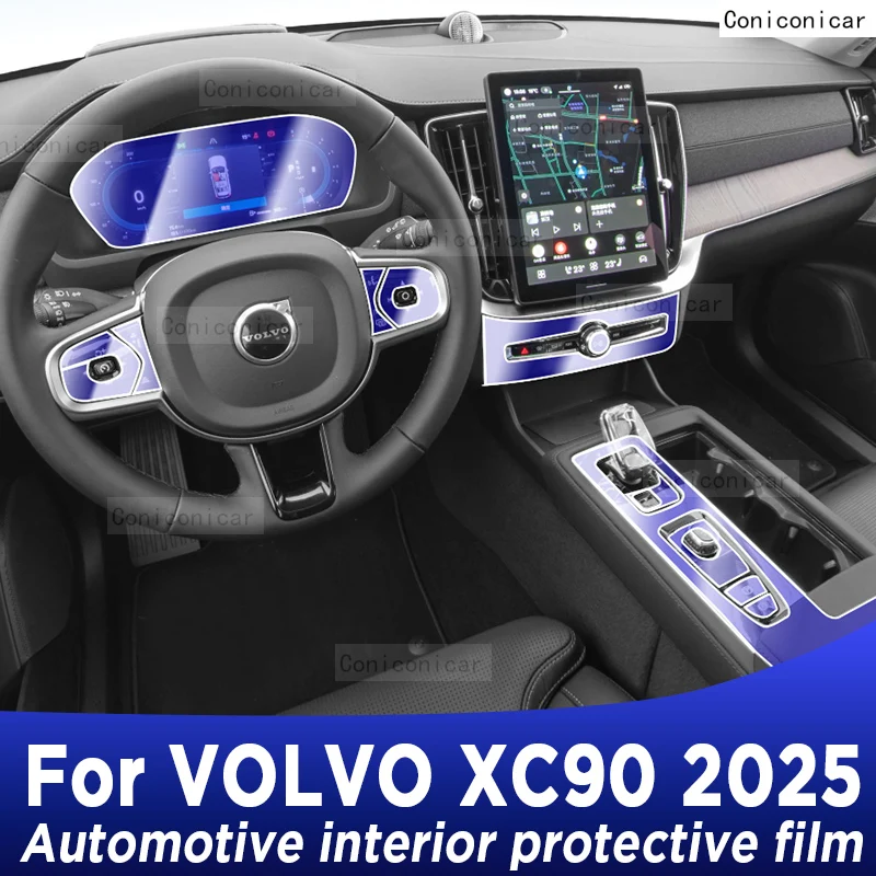 

Для VOLVO XC90 2025 панель приборной панели навигация автомобильный интерьер защитная пленка ТПУ наклейка против царапин аксессуары