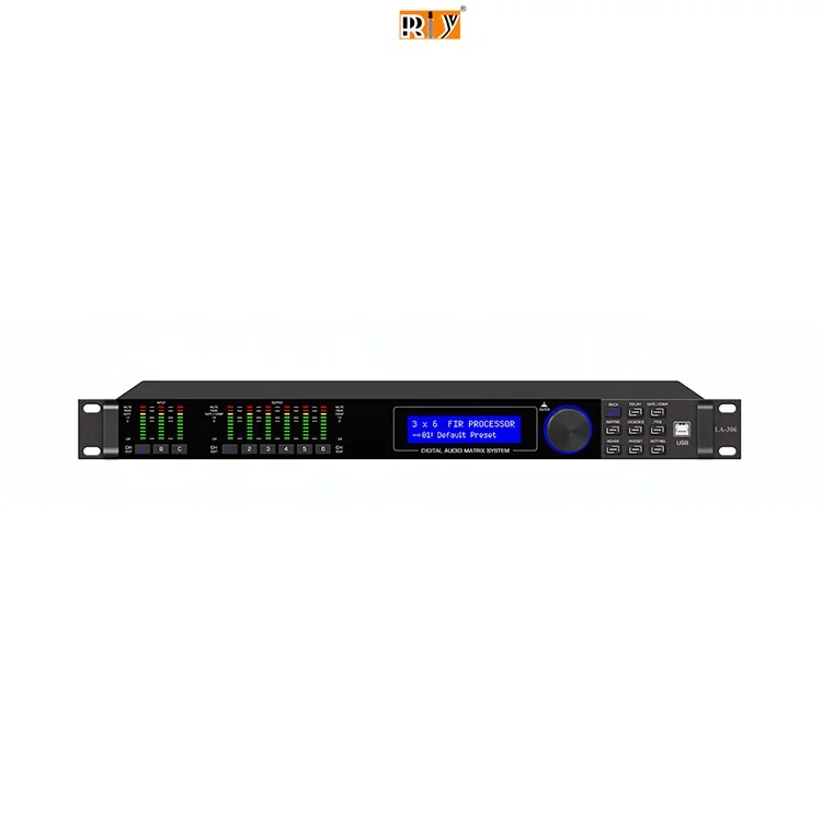 

LA-306 Digital Speaker Management System 3 in 6 Out Speaker Processor/DSP/Driverack