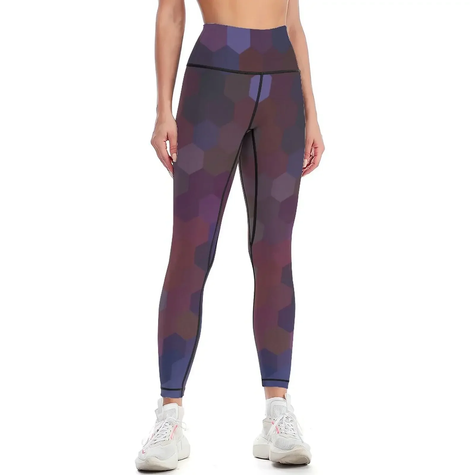 

Hexagonal Design Leggings Sportswear woman gym joggers for gym clothing Sports pants woman Womens Leggings