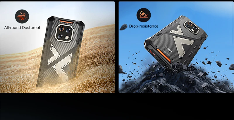 Cubot Rugged Smartphone Android 15 King Kong ES 3, 10200mAh Battery, Up to 16GB+256GB, 6.745" Screen, 120Hz,48MP Camera, NFC,GPS