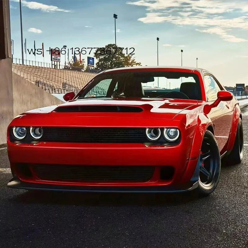

2015 to 2020 Demon Style Body Kit Hellcat With Bumper Front Spoiler Challenger High Quality Plastic