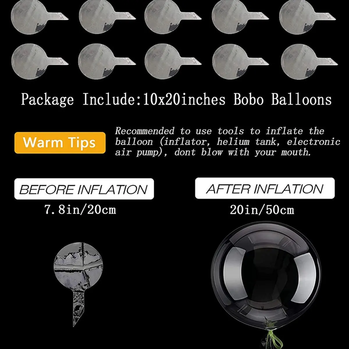 Efficient- 80 Pcs Bobo Balloons Transparent Bubble Bobo Balloon Party Bobo Balloons Clean Bobo Balloons for Christmas Wedding