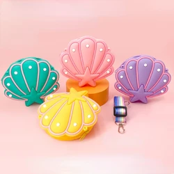 2024 New Shell Silicone Bag for Children Fashion Cartoon Girl's Crossbody Bag Toy Kids Gifts Kindergarten Princess Coin Purse