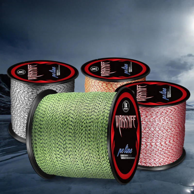 High-Density Camo Dyneema PE Line, anti-corrosion, wear-resistant smooth braided cord for saltwater and freshwater angling
