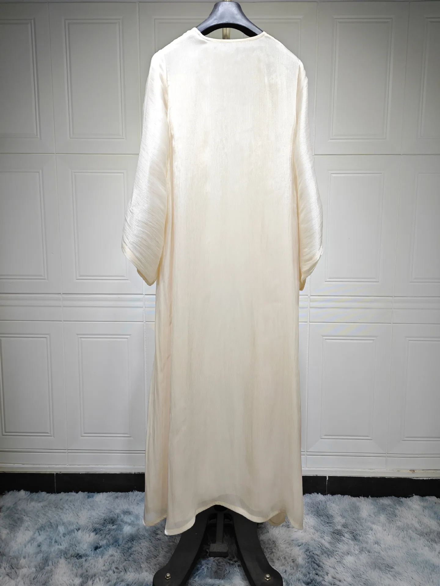 Moda muçulmana dubai feminino cetim brilhante aberto quimono abaya saudita marroquino kaftan elegante roupas de festa turco árabe robe