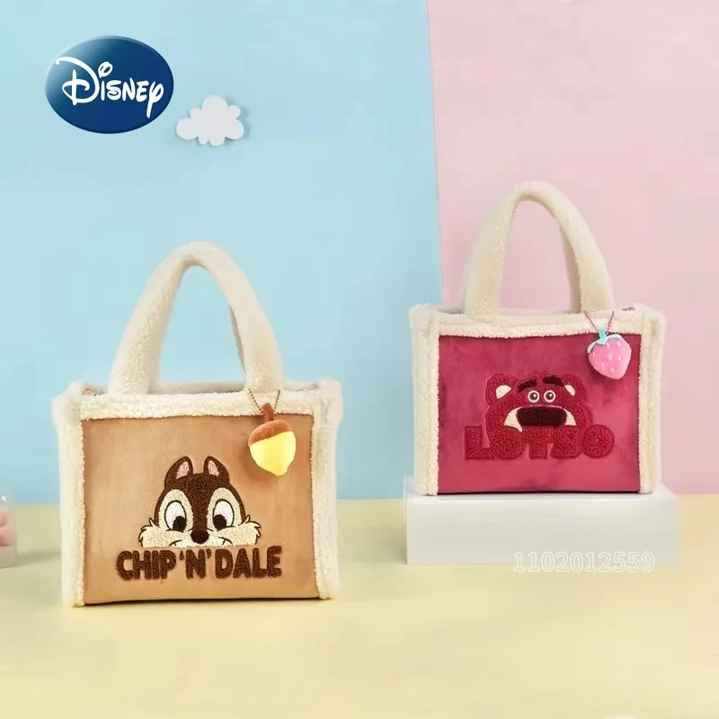 

Disney New Mini Plush Handbag Luxury Brand Original Women's Handbag Cartoon Cute Women's Bag Fashion Trend High Quality