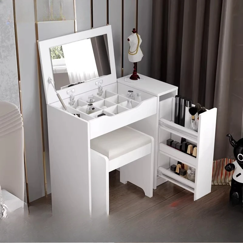 

Dresser Bedroom Small Unit Flip Makeup Table Modern Simple Multifunctional Dresser Storage Cabinet 8H-009