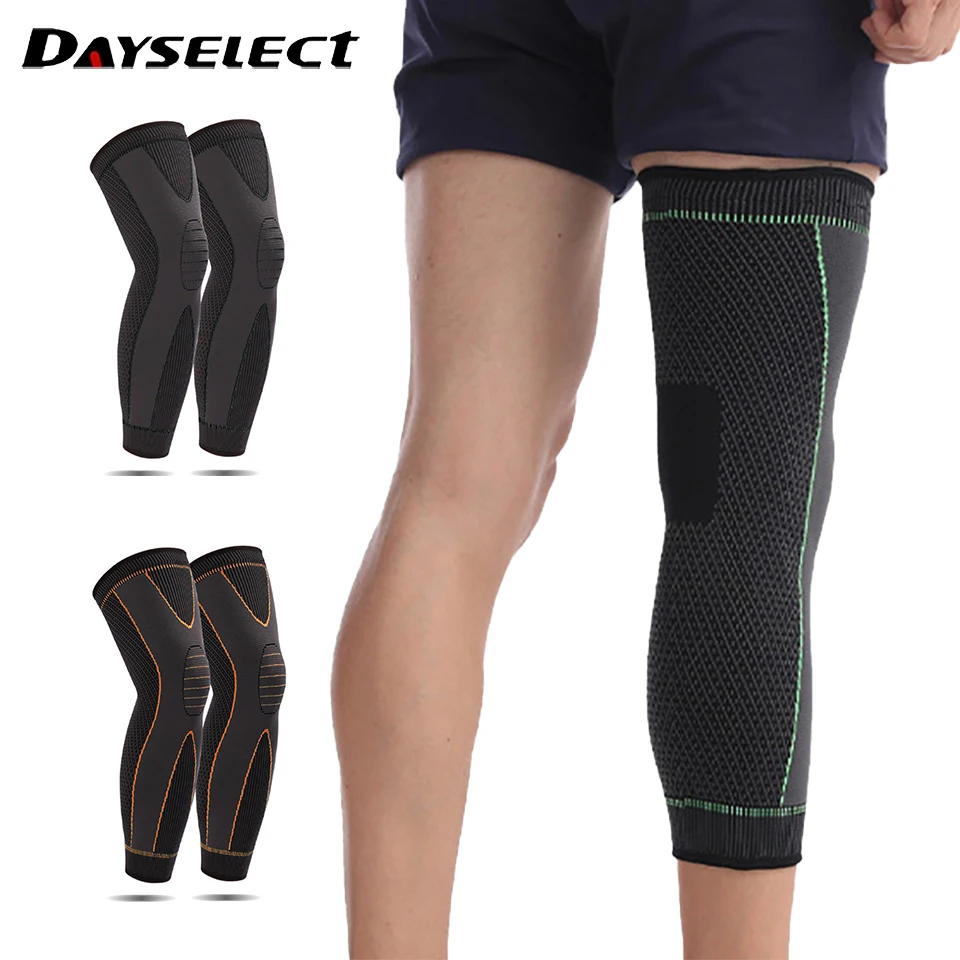 1 Pair Autumn Winter Knee Elbow Pads Sport Nylon Basketball Lengthened Keep Warm Binding Strap Leg covers Wear-resistant Elastic