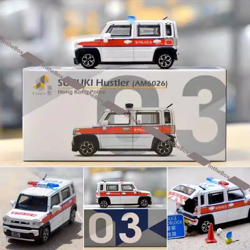 

Tiny 1/64 Hustler AM6026 Hong Kong Police Diecast Model Car Collection Limited Edition Hobby Toys