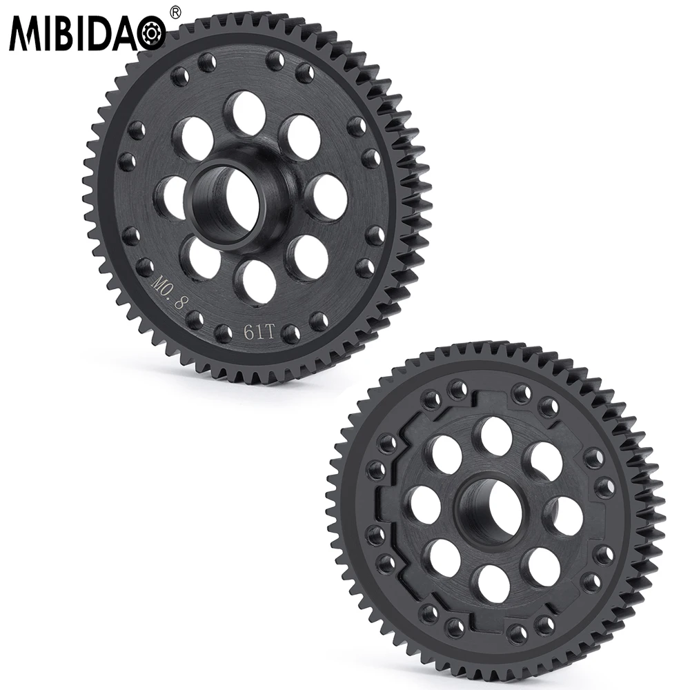 

MIBIDAO Steel 61T 32P Spur Gear Main Gear For 1/10 GORGON Monster Truck RTR-ARA3230ST1 RC Car Upgrade Parts Accessories