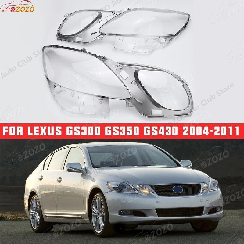 

Для Lexus GS300 GS350 GS430 2004-2013 крышка фар автомобиля пылезащитный чехол для фар линзы для фар автомобиля в сборе