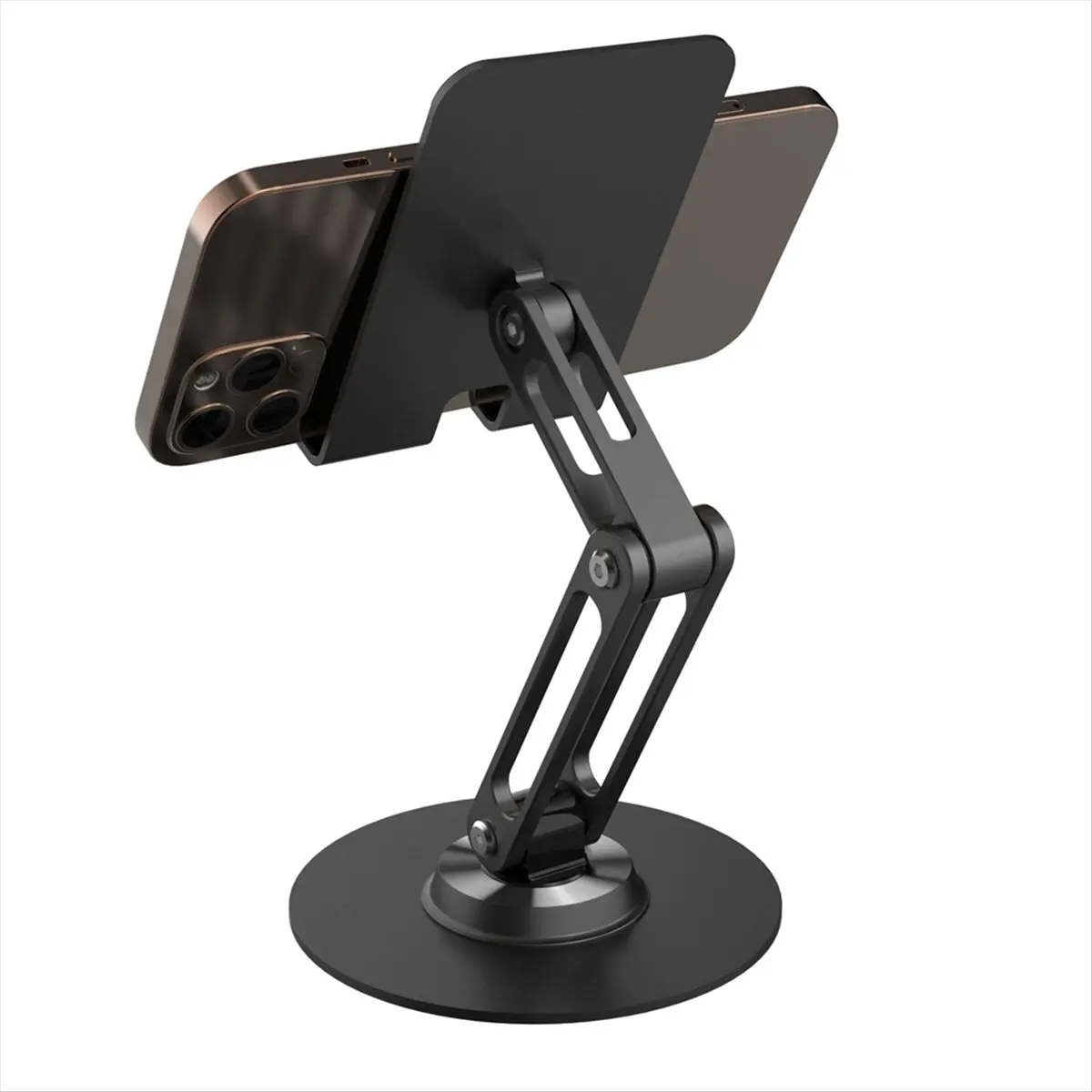 A86G NEW 360° Rotate Metal Desk Mobile Phone Holder Stand for Smartphone Tablet Adjustable Desktop Tablet Phone Holder Table