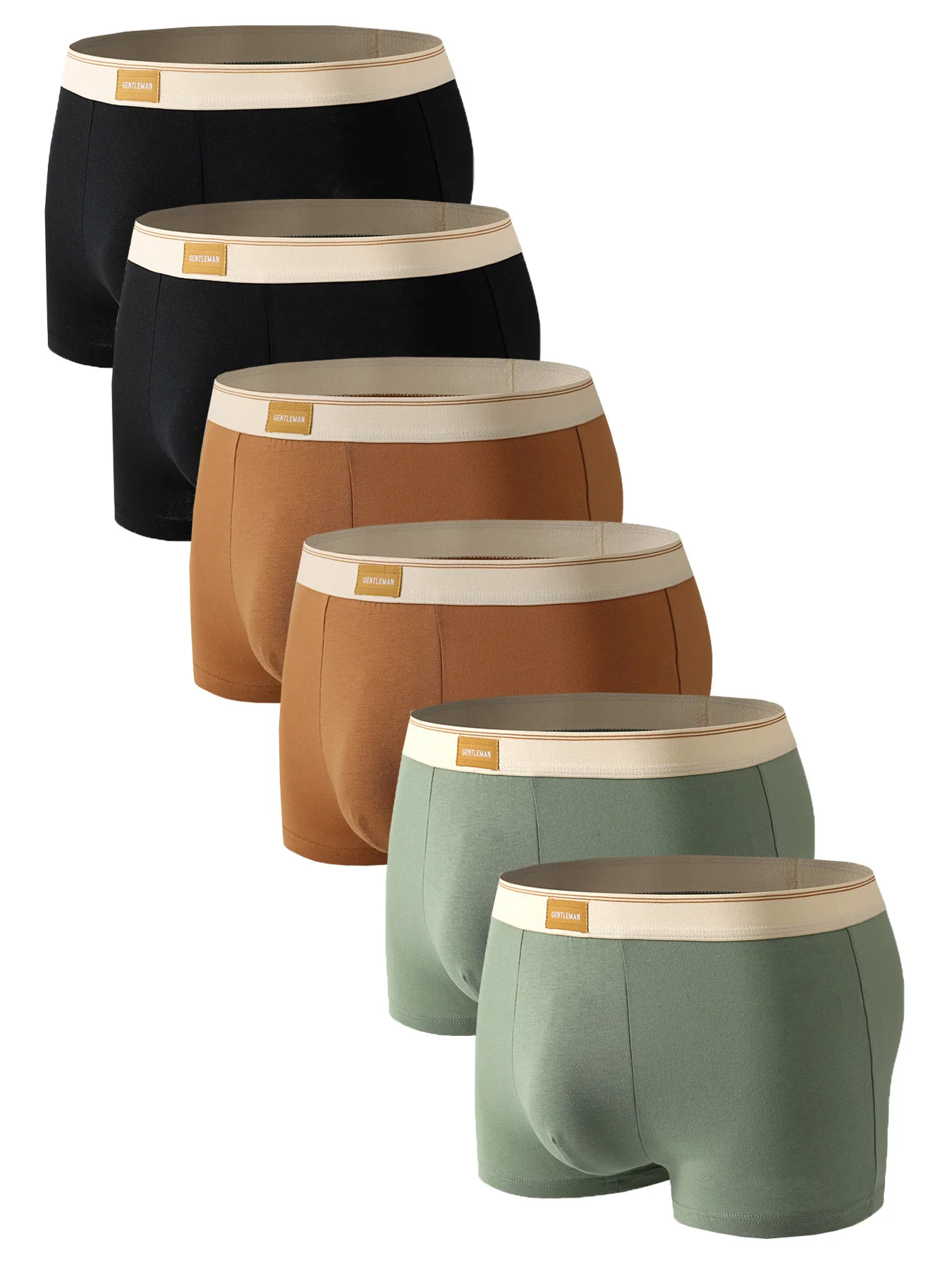 

6 шт. новые повседневные удобные, дышащие и простые мужские трусы.