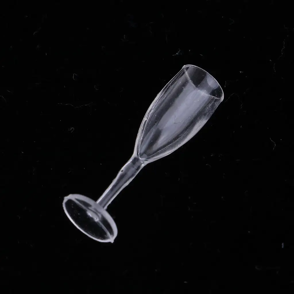 4er-Pack Miniatur-Glasbecher, Kelch, Geschirr für die Puppenhausküche