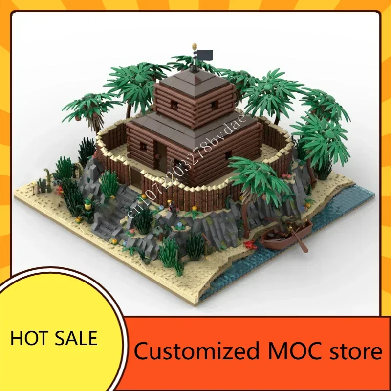 

5946 шт. The Stockade MOC головоломка StreetView архитектура день рождения креативная сборка праздничная игрушка Рождественский подарок для детей в возрасте