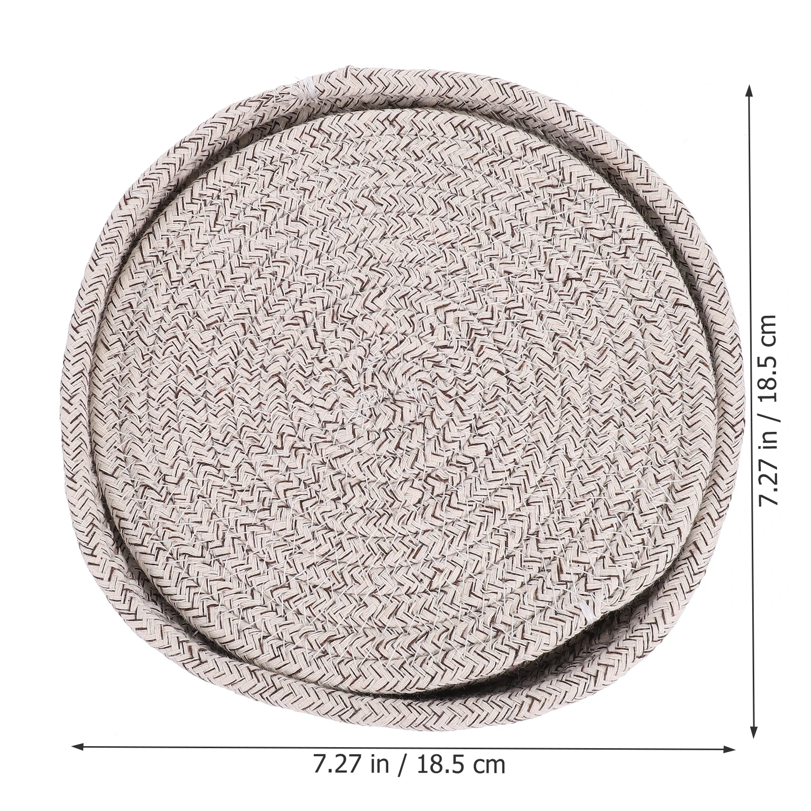 

1 set 1 Set Cotton Rope Woven Placemat Heat Insulation Cup Pad Non-Slip Tableware Coaster For Home Kitchen Decoration