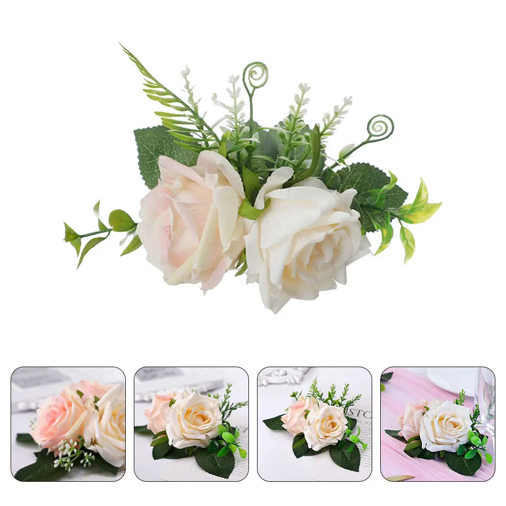 

Elegant Flower Cake Topper Set Vibrant Artificial Blooms Multi-Use Cupcake and Dessert Decor for Celebration Events