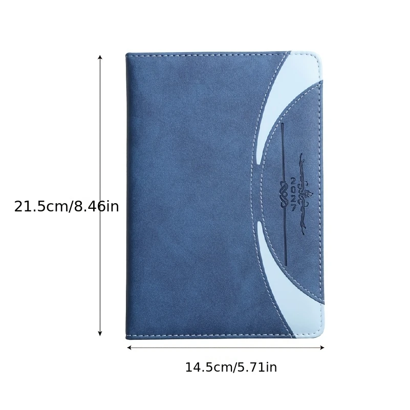 2027 Daily Planner A5 Size 5.71x8.46in Business Leather Notebook 360 Days One Page Per Day Cover 160 Sheets 320 Pages