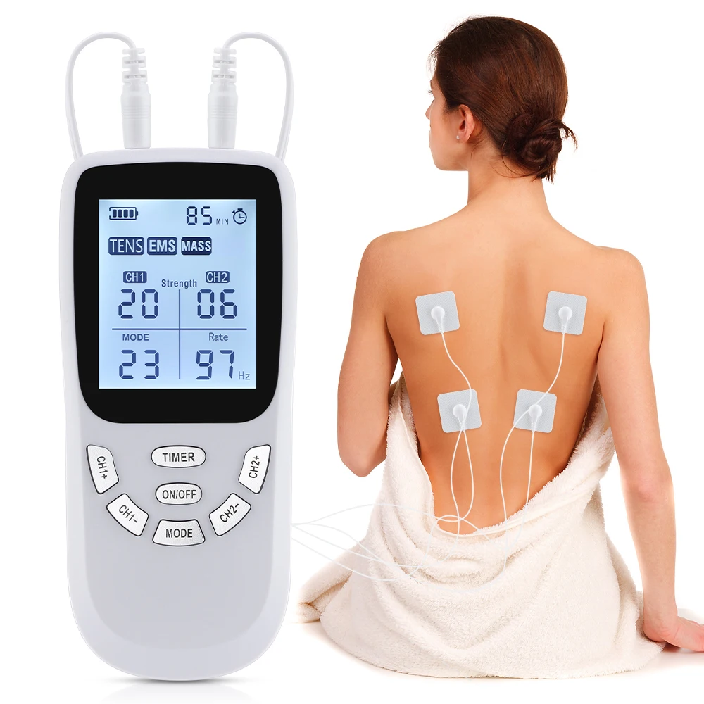 

36-режимное низкочастотное терапевтическое устройство Tens Machine EMS Стимулятор мышц Электронный импульсный массажер Аппарат для миостимуляции USB