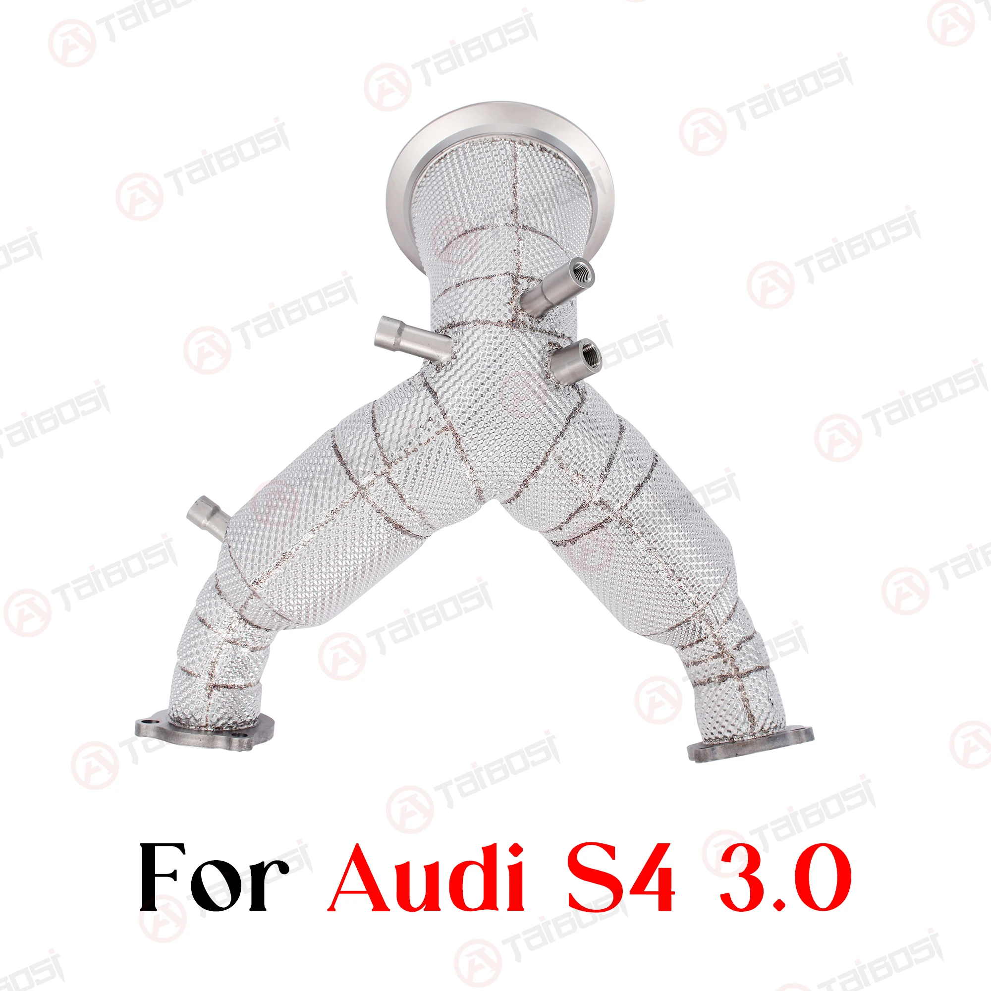 

Taibosi For Audi S4 EA839 3.0T Car 200Cell 300Cell Catted Downpipe Three-way catalytic converter Catback Exhaust Sound Modify