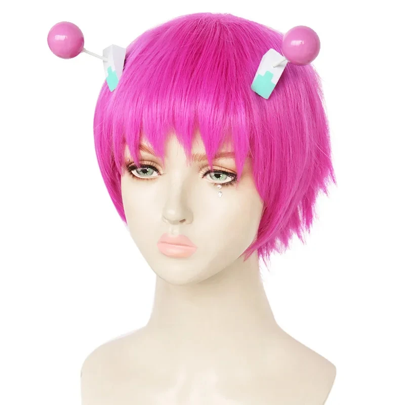 Anime Saiki Kusuo No Sai-Nan Headwear Hair Clip Cartoon Disastrous Life Saiki K Saiki Sudoku Wig Cosplay Decoration Props