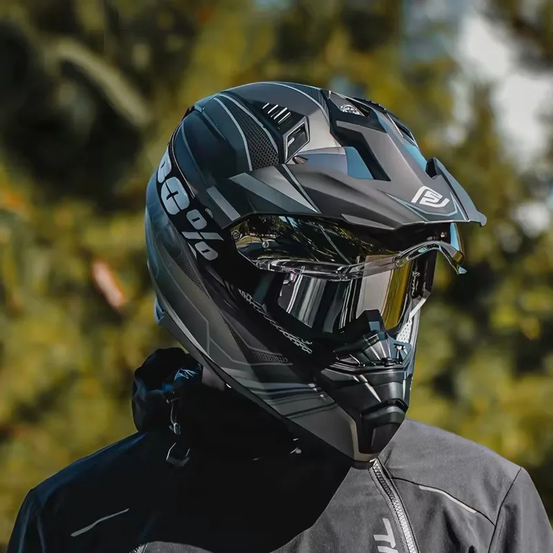 Airo FASEED Motorcycle Helmet, Dual Lens Full Face Helmet