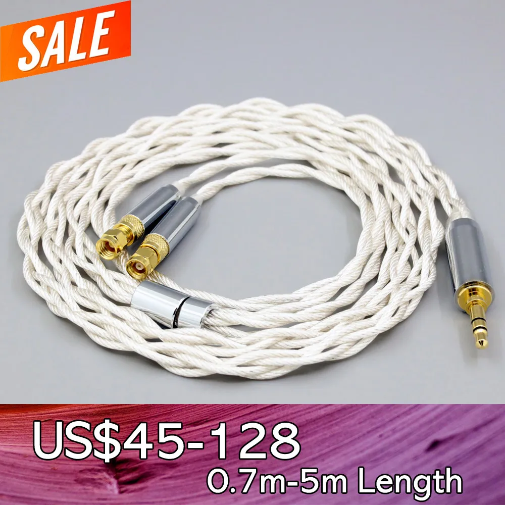 

For HiFiMan HE400 HE5 HE6 HE300 HE4 HE500 HE6 Headphone Graphene 7N OCC Silver Plated Type2 Earphone Cable LN008144