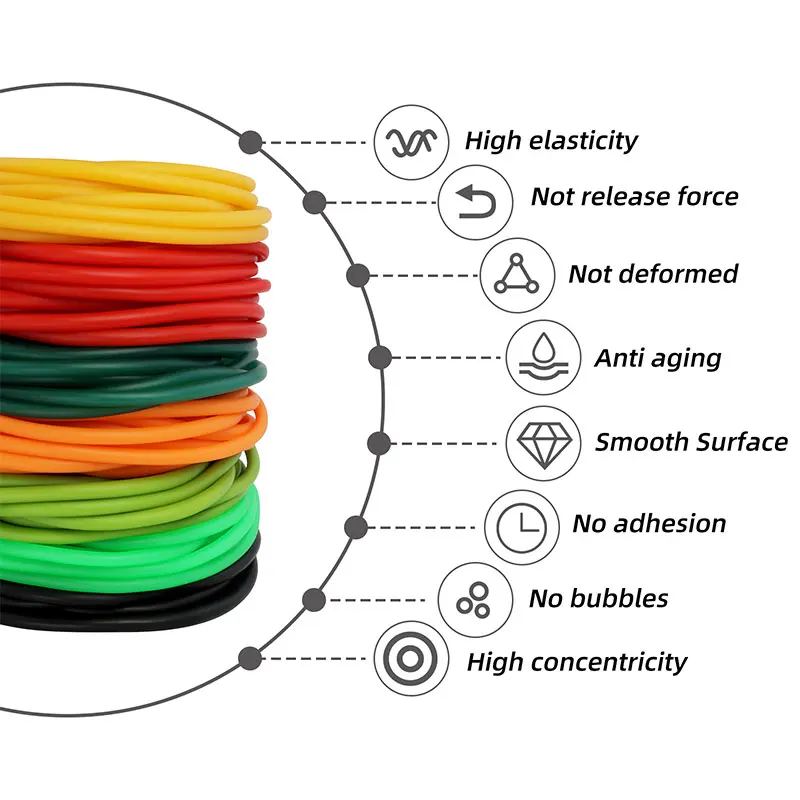 3/5M Latex-Gummischläuche ID 1,6/1,7/1,8/2/3/4/5/6mm Hochwertige Schleuder-Katapult-Harpunen-Spannband Elastisches Gummiband – Detail 3