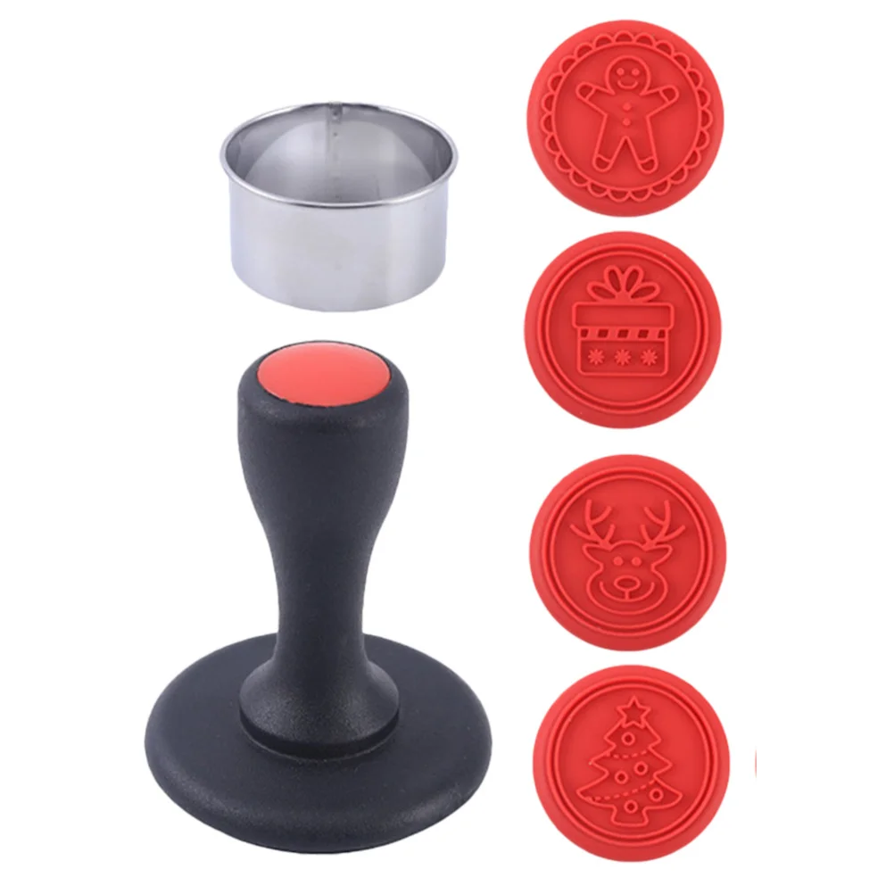

1Set Silicone Christmas Cookie Mold Sturdy Cutter DIY Baking Stamp Holiday Cookie Making Biscuit Mold DIY Baking Tool