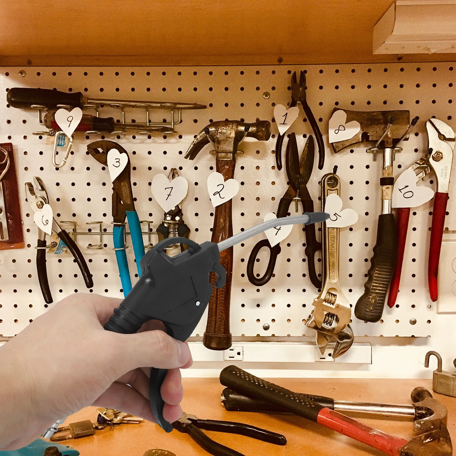 

3pcs Air Blower With Handle Blow Cleaner For Car Interior Cleaning Tools Dashboard Cleaner Dust Removal Shooter Vehicle Air