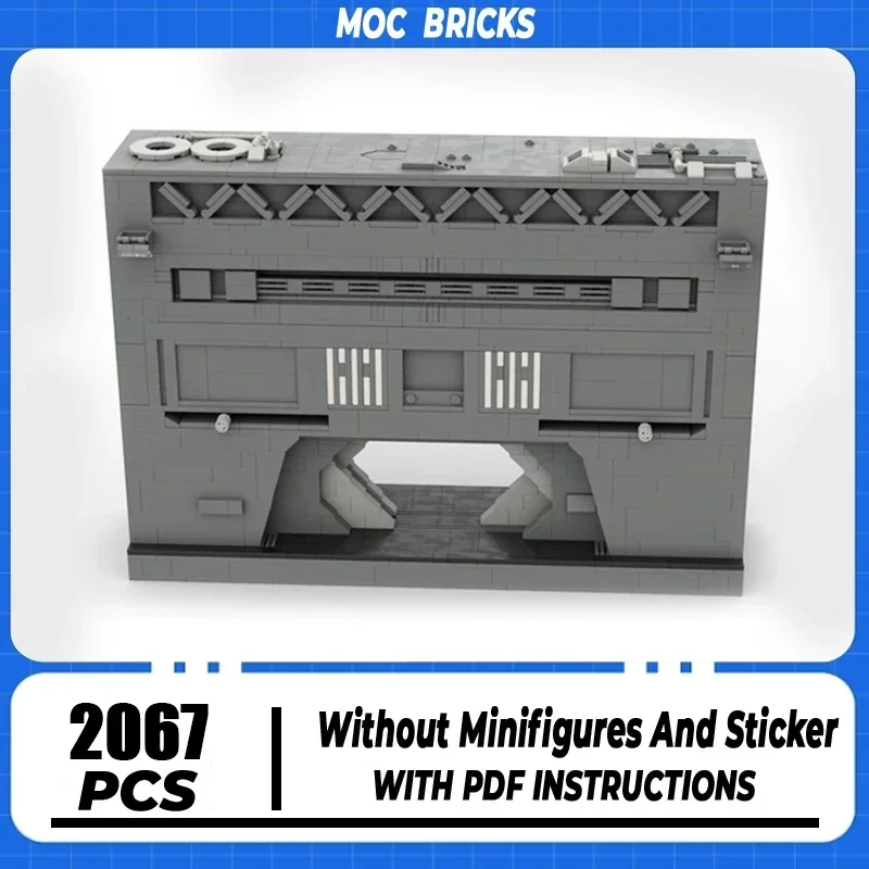 

Star Movie Series Moc Building Bricks Military Base Blast Door Model Building Technology Modular Blocks Construstion Toy Gifts