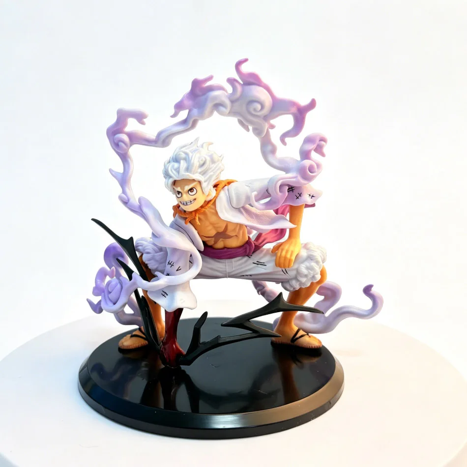Bandai One Piece Fifth Gear Sonnengott Nika Luffy Hockende Figur, Anime-Peripheriemodell-Ornament, 2D Anime-Sammlerstück im Trend – Detail 6