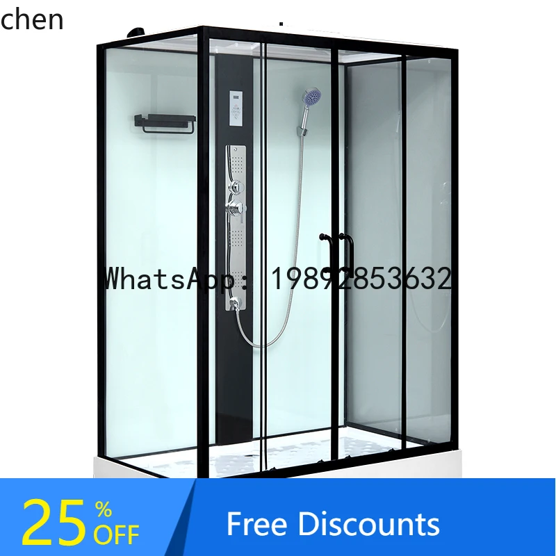 

AA integral shower room rectangular glass bathroom household small apartment integrated bath