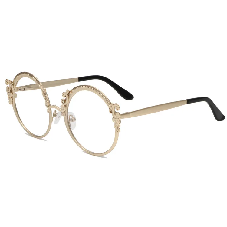 

Two Tone Personalized Metal Eye Frame Flat Light Myopia Optical Frames