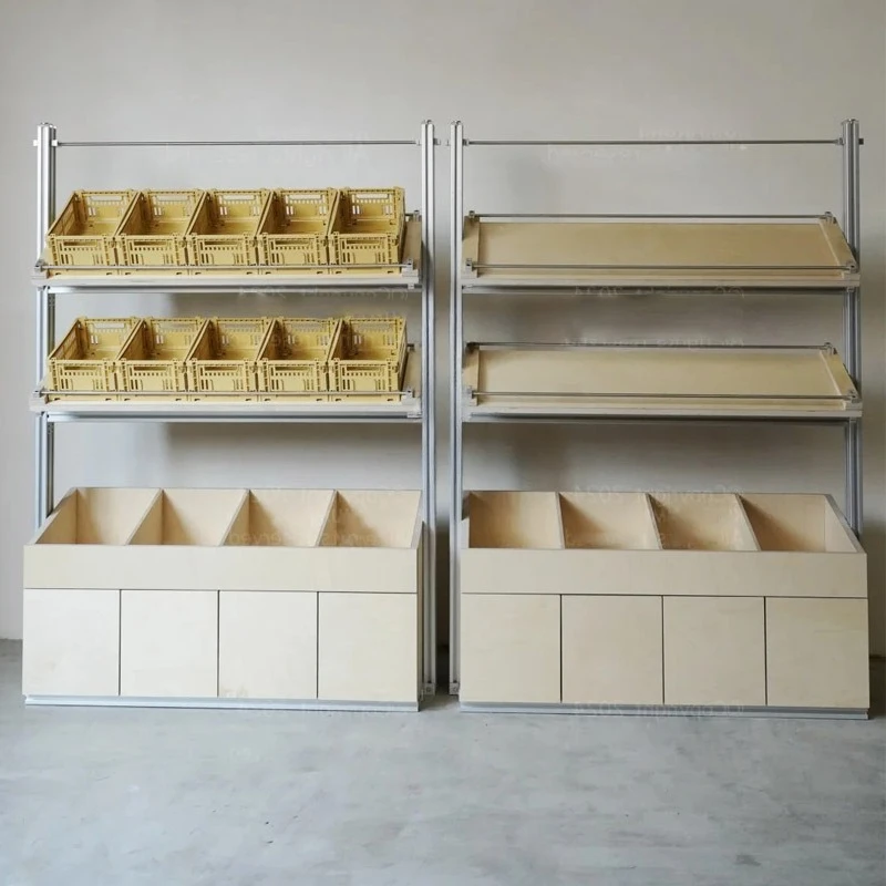 Simple three-dimensional cabinet birch hole board shelf floor-to-ceiling multi-layer display rack household