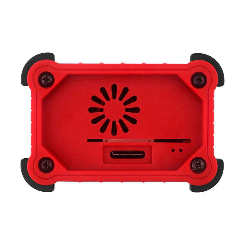 Raspberry Pi 4B CNC Aluminum Case with Cooling Fan Rugged Protective Enclosure for Lab and Maker Projects