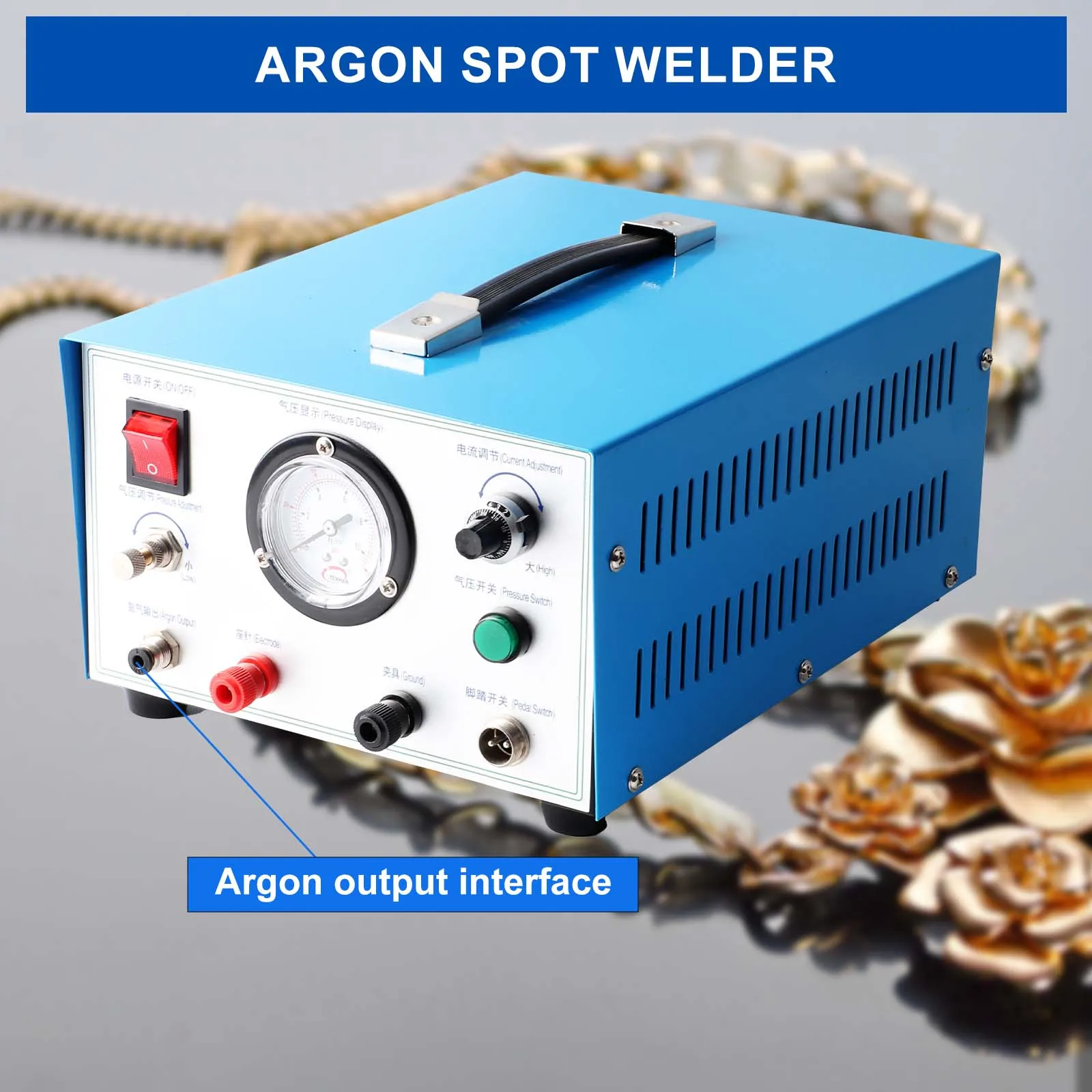 High Power Spot Welding Machine - 30/50/80/100A Spot Weld Hand-held Pulse Gold Necklace Welding Machine Jewelry Processing