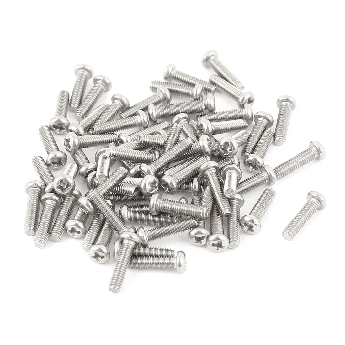 Uxcell 30/60pcs M2 M2.5 M4 M5 304 Stainless Steel Crosshead Phillips Round Head Screws Bolt Machine Screw