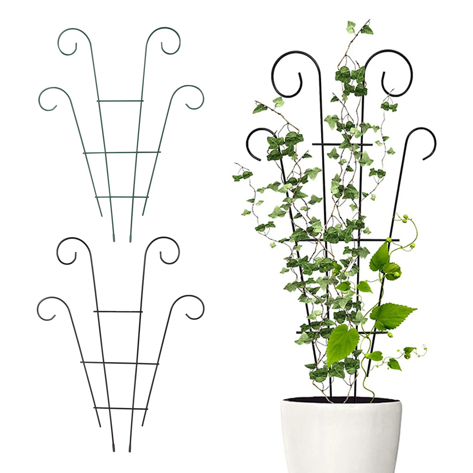 Metal Plant Support Stake Stand Plant Climbing Frame Flower Support Plant Pot Fixed Stake Climber Pole Indoor Garden Accesorries