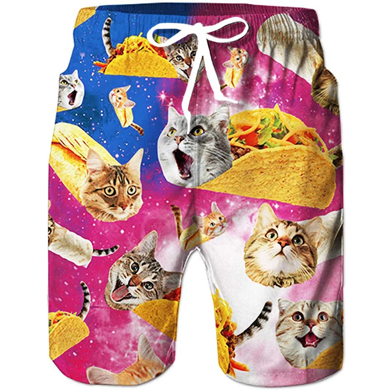 Пляжные шорты, брюки, купальник, тропические пляжные мужские плавки, повседневные мужские плавки с 3d-принтом, крутая одежда для льда, мужские трусы, лето 2023