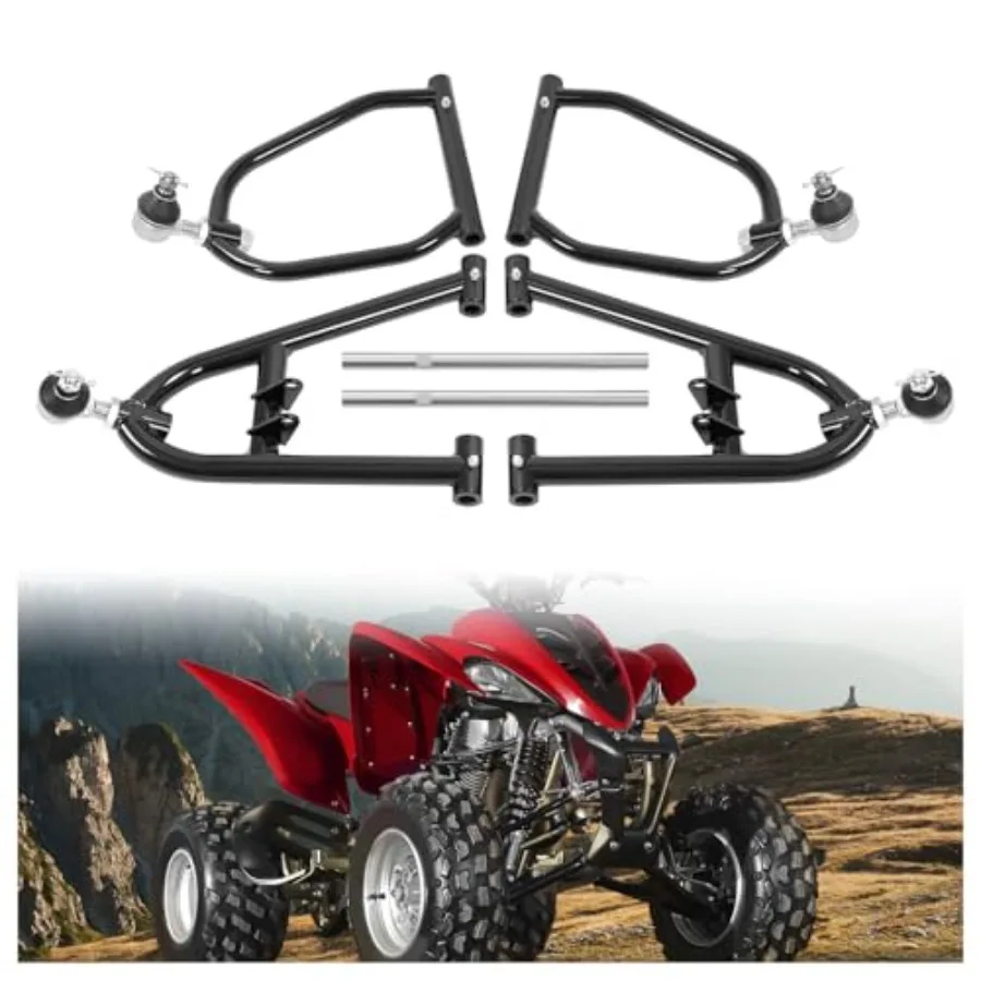 

Front A Arms 1 wider + 0.5 forward adjustable upper and lower Aarms for enhanced stability and improved handling compatible wit