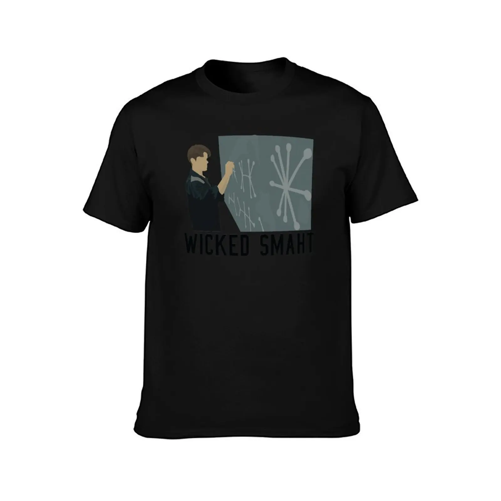 Good Will Hunting - Wicked Smaht T-Shirt, Summer Casual Cotton Tee, Oversized Streetwear Tops, Vintage Graphic Print