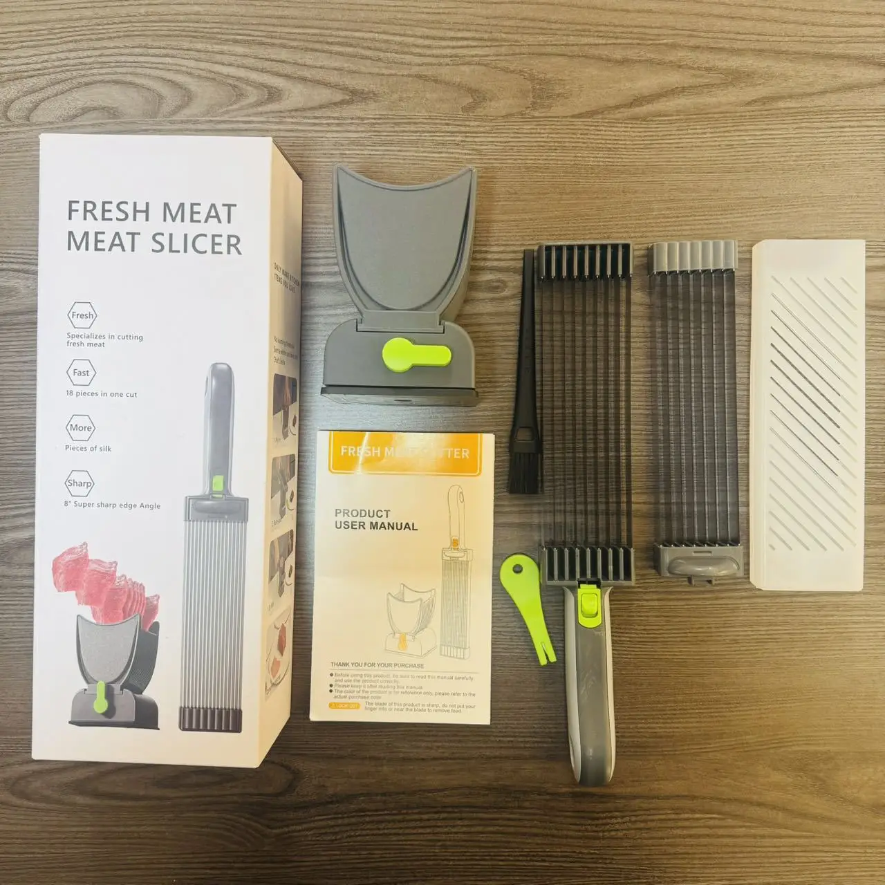 Meat cutter, slicer, stainless steel household fast meat slicing, multi-functional diced, shredded vegetable